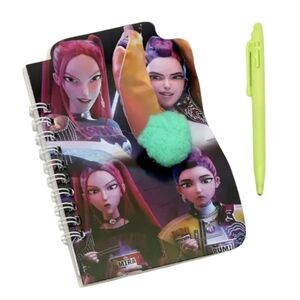K-pop Demon Hunter Colorful Character Spiral Notebook with Pen